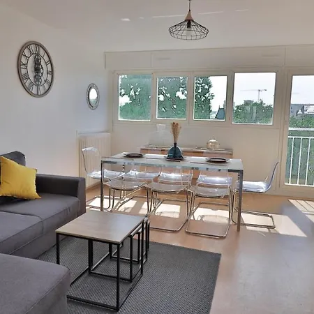 Spacieux Appartement Avec Balcons, 4 Chambres, Espace & Confort, Centre Gare Rennes Buitenkant foto